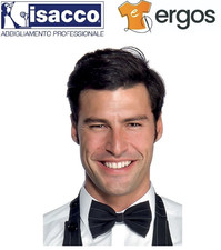 Isacco PAPILLON Black Striped Butterfly Catering Ceremonies Waitress Barista