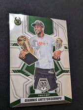 🔥🏀2021-2022 Panini Mosaic Basketball Giannis Antetokounmpo Finals MVP #296🔥🏀
