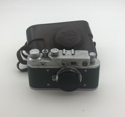 Rare Zorki-C GREEN BODY Soviet Collectible 35mm RF camera w