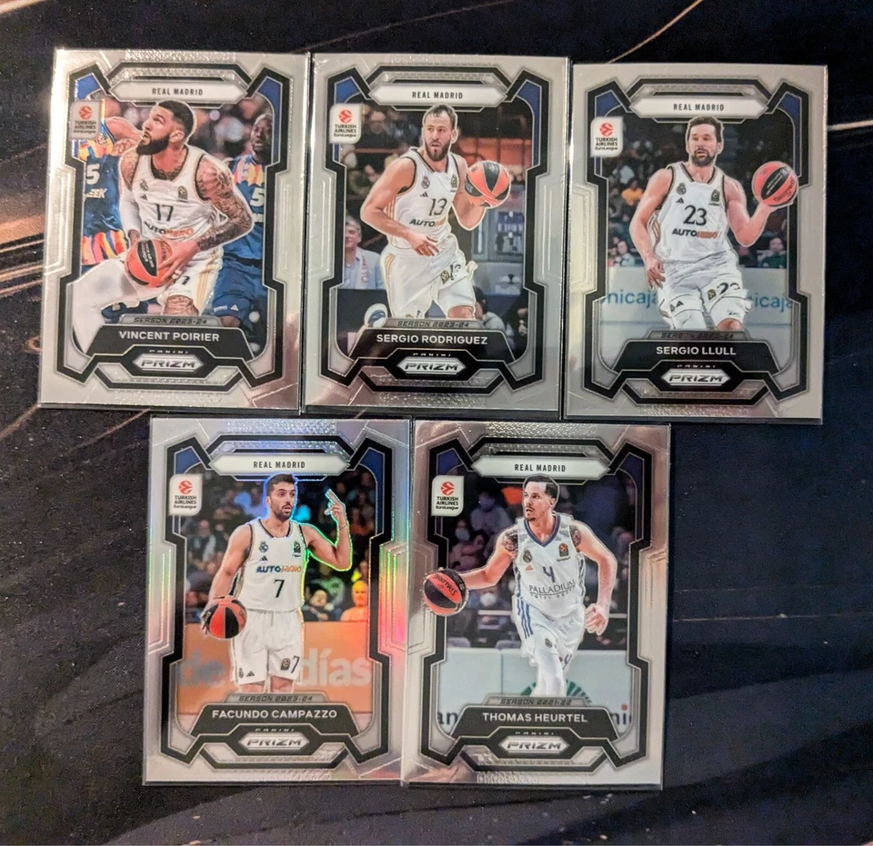 8 Real Madrid cards /99 /125 & Base | Panini Prizm Crown Optic Euroleague 2025 - Image 2 of 4