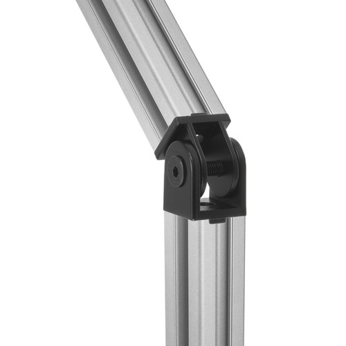 4 Stück Druckguss Aluminium Drehgelenk 180°mit M6 Schrauben, Bohrung 6mm Schwarz - Bild 6 von 7