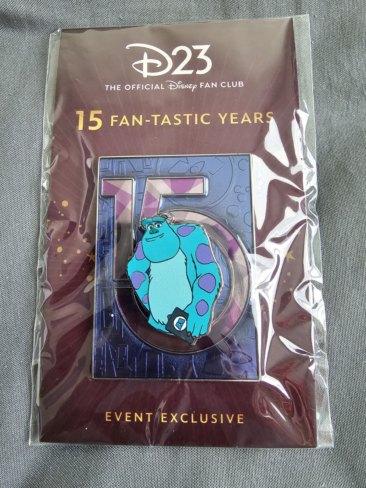 D23 15th Anniversary Disney Pin LE 300 Monster Inc. Sully