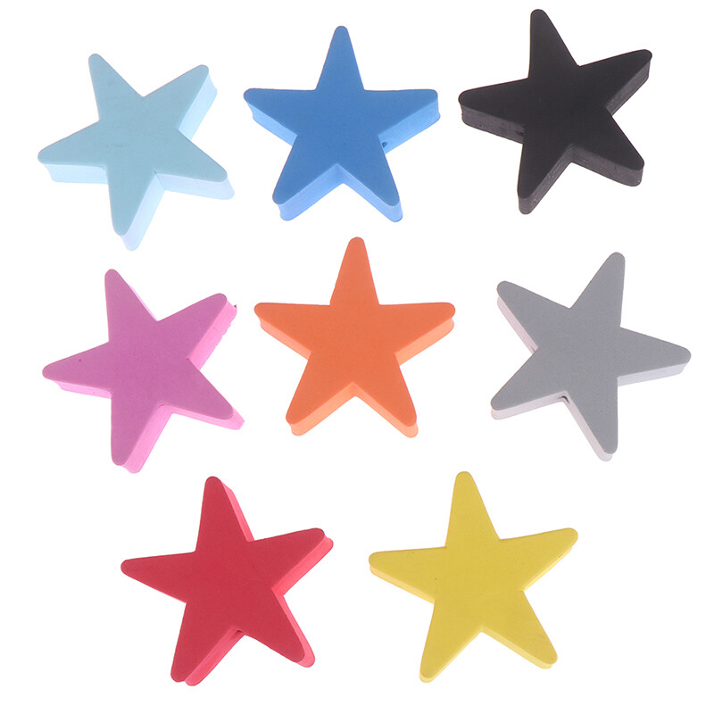 1Pc Colorful fivepointed star car antenna pen topper aerial EVA ball
