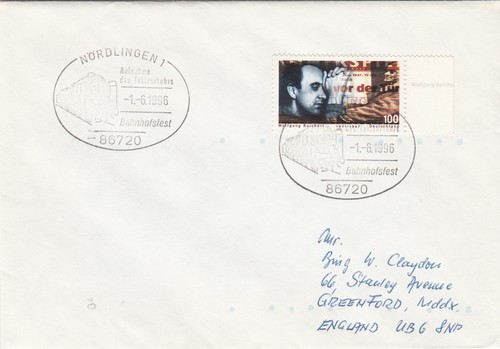 Trains Germany Cover Nordlingen 1996 (07669)