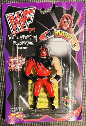 KANE WWE WWF JUST TOYS Series 8 1998 Bend ems 5