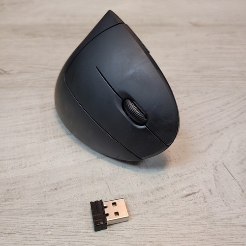 Anker 2.4G Vertical Wireless Ergonomic Optical 5-Button Mouse A7852M USB Dongle - Picture 2 of 4