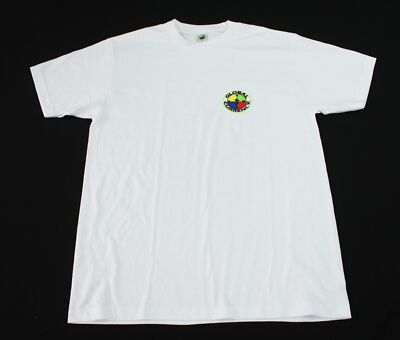 Global Currency Men's Short Sleeve Thick Oversized Tee WR4 White Large 