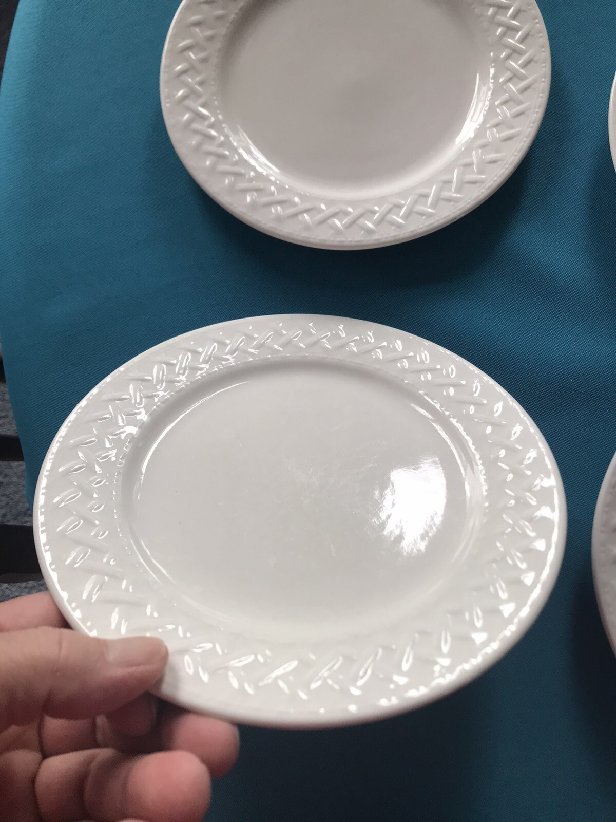 Philippe Richard TRELLIS Salad/Bread Plates White