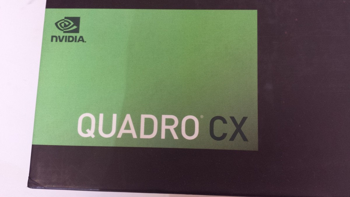 NVIDIA Quadro CX 1.5 GB PCI-E video card. Supports Windows XP 