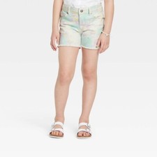 Girls' Tie-Dye Jean Shorts - Cat Jack XXL, 18