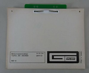 Teilekatalog / Ersatzteilliste Gutbrod Motorrasenmäher Turbo Jet 350 AES