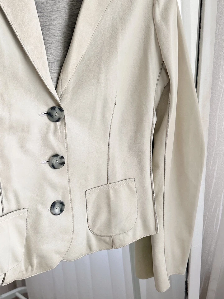 armani jeans chaqueta de cuero mujer S/42/6 Foto 3 de 4