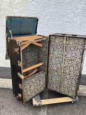 1920's? Hartman Steamer Trunk with Drawers, Shoe Box, Hangers,