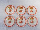 Vintage Strawberry Shortcake Doll Size Metal/Tin Plates - 12 pieces — photo 2