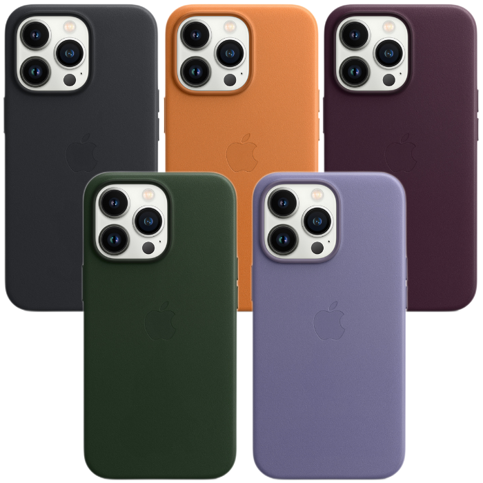 Apple Leather iPhone 13 Case MagSafe Cover Genuine for 13 Pro Mini