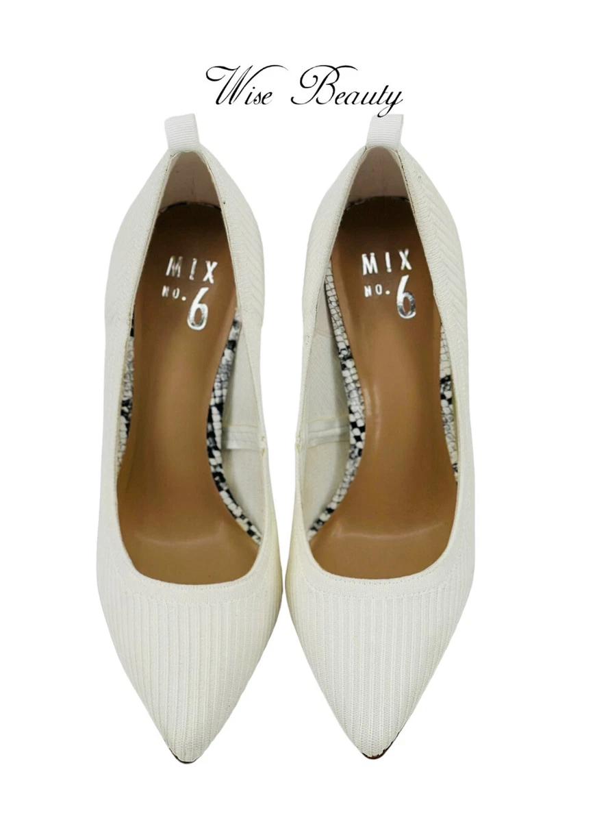 Ladies white clearance pumps size 6