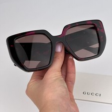Gucci Women Sunglasses Havana Violet Brown Cat Eye GG0956S 008 BRAND NEW