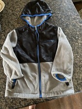 Boys Youth Free Country Fleece Nylon Full Zip Hooded Jacket Size 4 Small