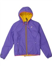K-way Womens Hooded Rain Jacket Us 6 Medium Purple Polyamide Ai01
