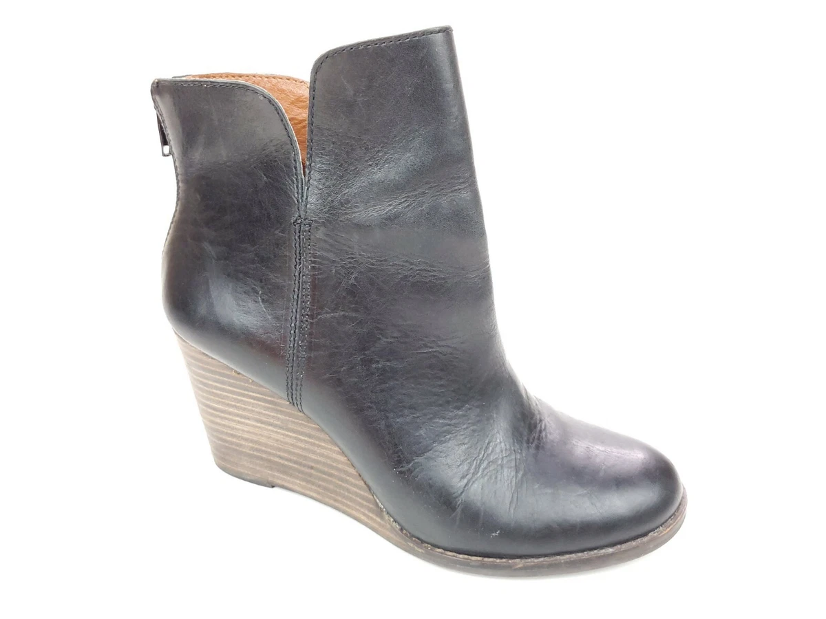 Lucky brand shop ankle boots wedge