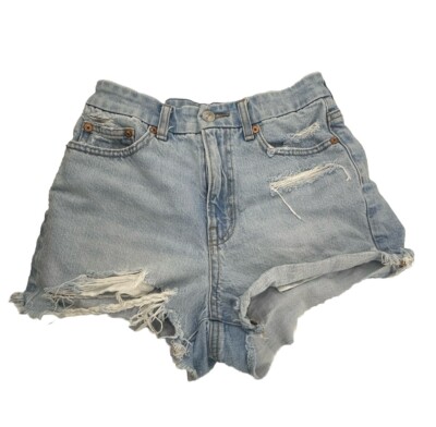 American Eagle Jean Shorts Women Blue Curvy 90s Boyfriend