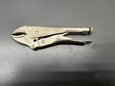 (h) VINTAGE CRAFTSMAN VISE GRIP 45343 5" CURVED LOCKING PLIERS - EUC! - USA