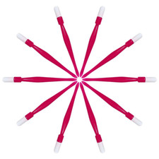 Pana USA 10Pcs in a Pack Plastic Cuticle Pusher Hard Rubber Tipped Nail Art T