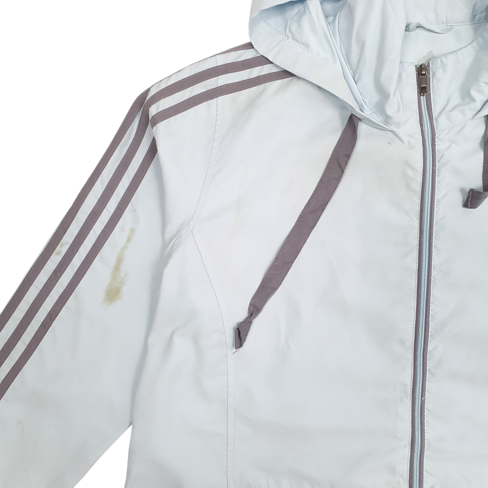 ADIDAS Windbreaker Jacket Coat Hoodie Womens XL image 4