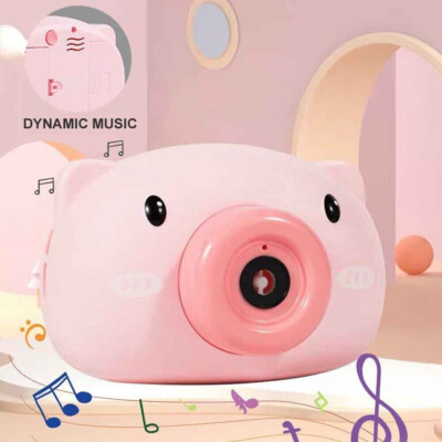 Seifenblasenmaschine Automatisch Schwein Tier Kinder Seifenblasenmaschine Kamera Spielzeug Geschenk
