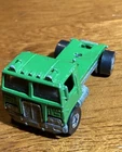 Hot Wheels American Tipper Cab Semi Truck Green Made in Maylasia