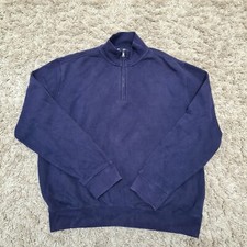 The Open Championship Jacke Herren mittelblau Golf 1/4 Rei&szlig;verschluss Wollpullover marineblau Oberteil