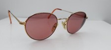 Vintage Ellesse 7810 Gold Oval Metal Sunglasses Japan FRAMES ONLY