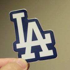 Los Angeles Dodgers LA Logo Blue White World Series Champions Decal Sticker  