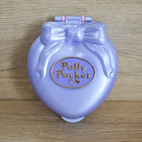 Polly Pocket 1995 Super Star Happenin' Hair COMPACT Vintage Bluebird
