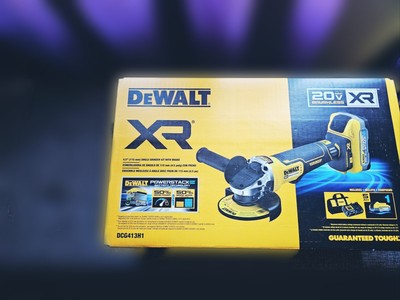 DeWALT DCG405B 20V MAX XR 4-1/2'' Angle Grinder with Kickback Brake 