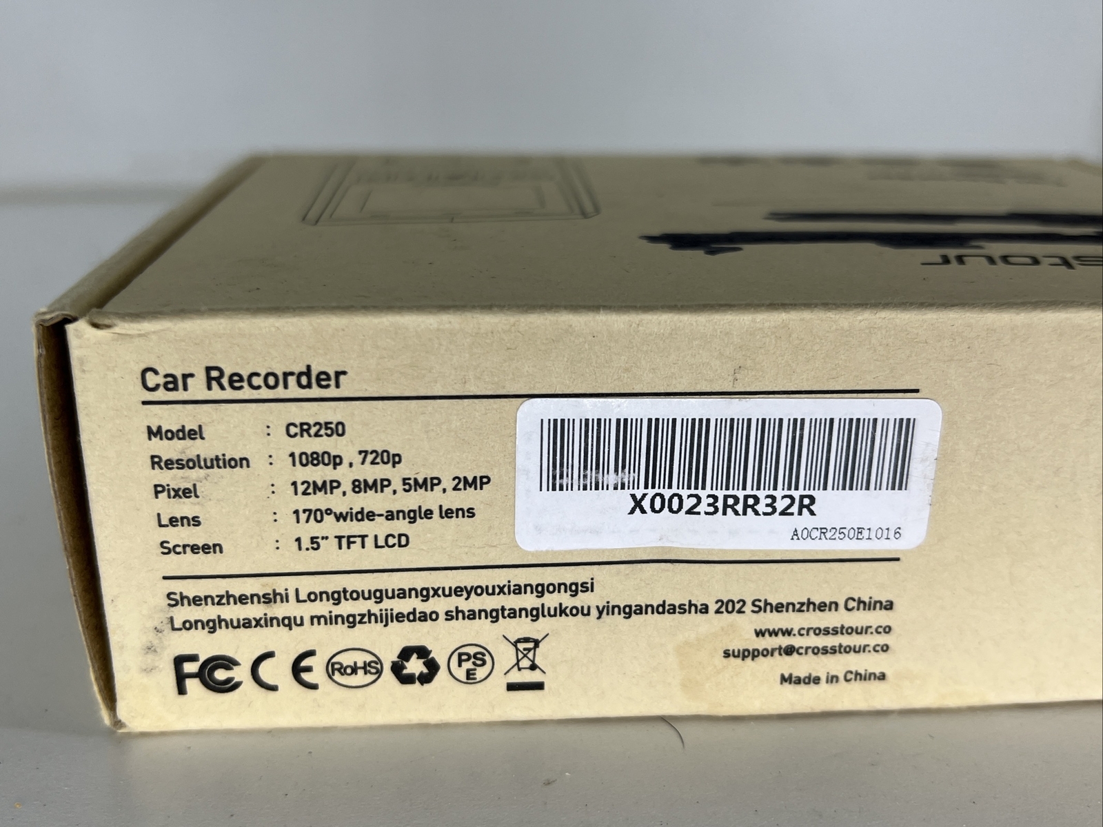 Crosstour Car Recorder Cr250 Camera Open Box Car Travel eBay