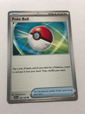 Pokemon Card Scarlet & Violet Ink Smear Error Pokeball 185/198 Near ...