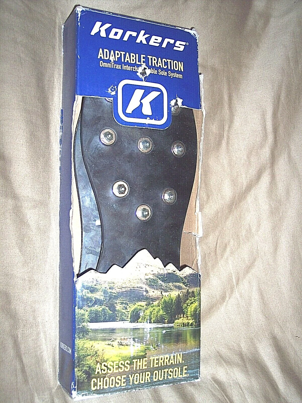 Korkers Wading Shoes 7 -7.5 Water Boots Fishing Shoes Korkers Metal Cleats