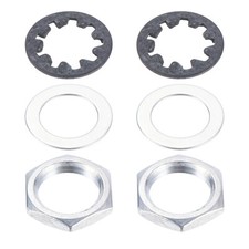 Metric Guitar Nuts, Washers, Lock Washers for Guitar Jack Socket 2 Set