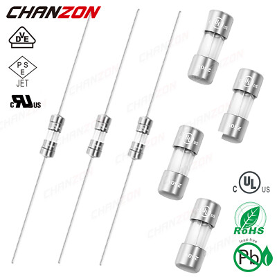 Lot De 20 Fusibles En Verre 250V 12A, Taille 6x10mm (type Axial) - Marque Uxcell - Neufs