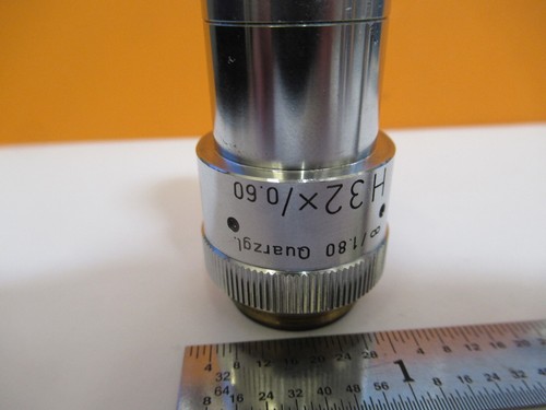LEITZ OBIETTIVO UV QUARZO H 32X PARTE MICROSCOPIO INFINITY OPT COME NELLA FOTO 8C-A-56 - Foto 3 di 10