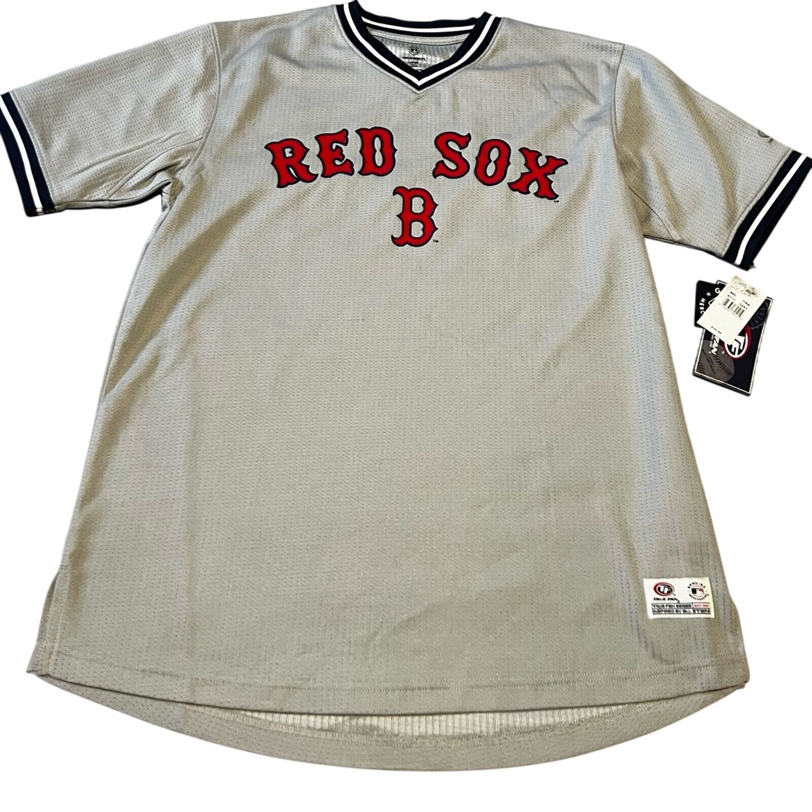 Men's Boston Red Sox Replica V-Neck Jersey Size Large