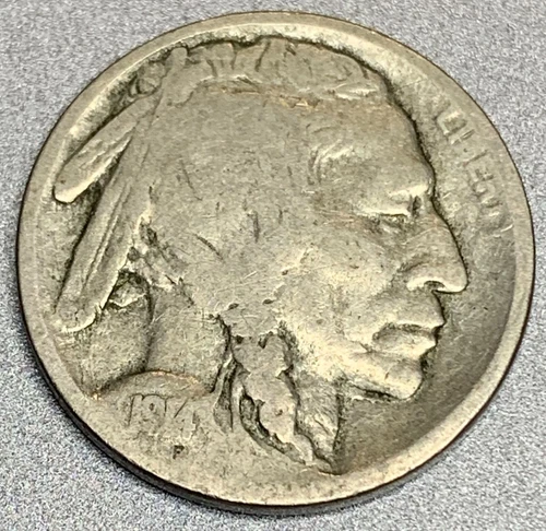 1914 -S Buffalo Nickel Good Condition -SP805