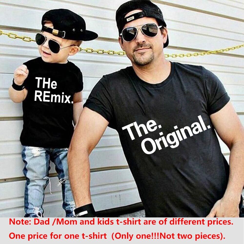The Remix The Original Matching For Kids Women Men Saying Premium T-Shirt The Remix The Original Matching For Kids Women Men Saying Premium T-Shirt