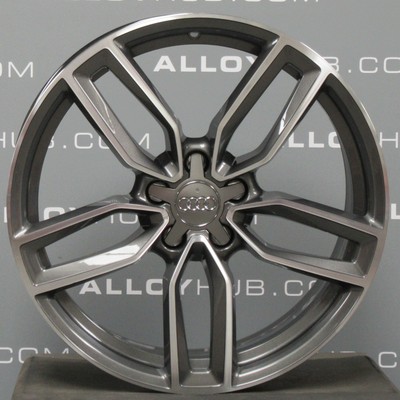 GENUINE AUDI S3/RS3/A3 8V POLISH/GREY SPOKE 19" INCH SINGLE/SPARE ALLOY