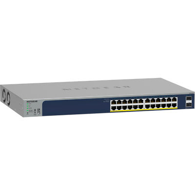 Netgear GS724TP, Switch, blau