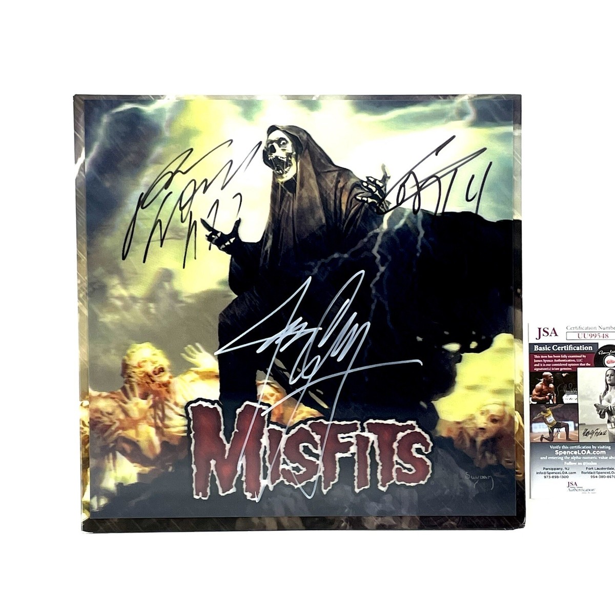 Misfits Band Signed The Devil's Rain Vinyl Jerry Only Dez Cadena