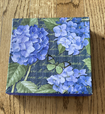12 American Greetings Blank Note Card Boxed Set Flowers Botanical w Envelopes