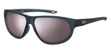 Under Armour Intensity Women's Designer Sunglasses Matte Blue/Silver Mirror 59mm
