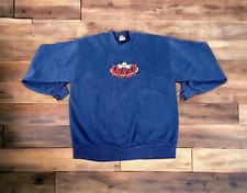 Vtg Mickey Unlimited Navy Blue Mickey Mouse  Friends Graphic Sweatshirt Large